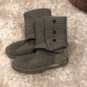 Grey Knit Ugg Boots